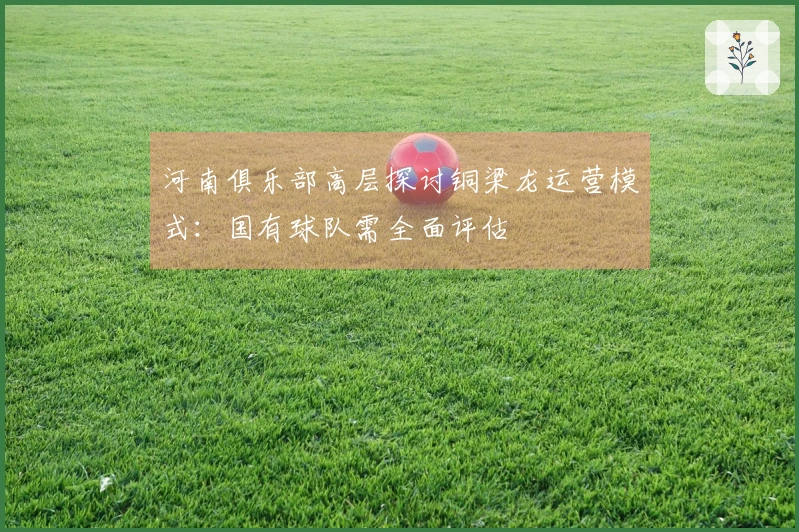 河南俱乐部高层探讨铜梁龙运营模式：国有球队需全面评估